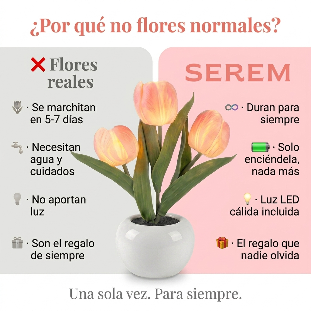 Serem™ - Lámpara de Tulipanes Eternos